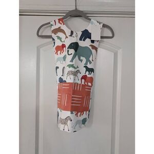 Audrey & Bear African Savannah Apron Smock kid's 2-4T painting cooking baking